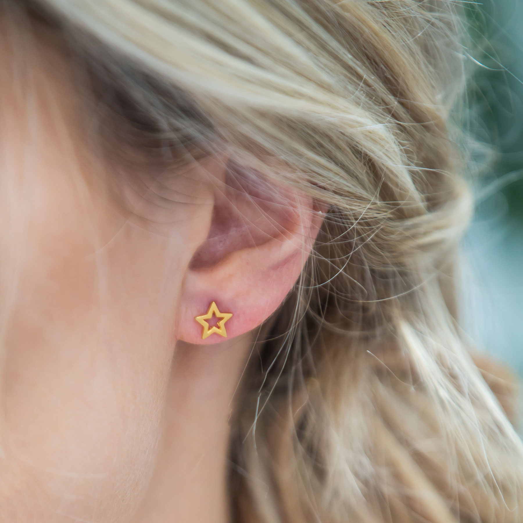 Buy The North Star Earrings In Gold Plated 925 Silver from Shaya by  CaratLane