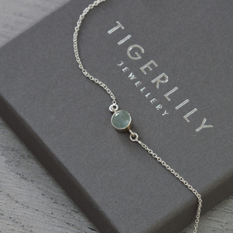 Aquamarine birthstone jewellery