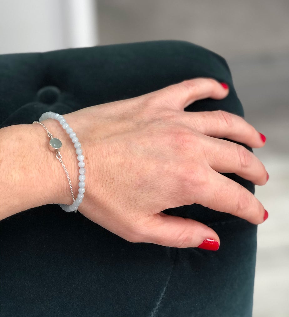 Buy 925 Sterling Silver Bracelet, Raw Aquamarine Bracelet, Blue Topaz  Bracelet, March Birthstone, Toggle Bracelet, Adjustable Bracelet, KK105  Online in India - Etsy