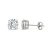 Diamondesque solitaire stud earrings - Image 2