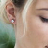 Diamondesque solitaire stud earrings