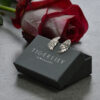 Silver angel wing earrings - Image 2