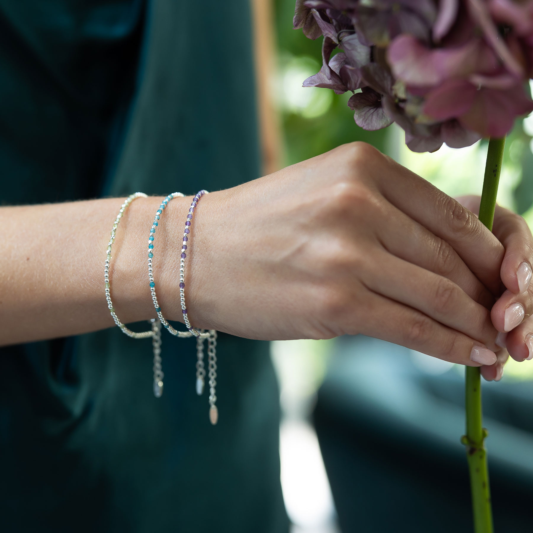 7 Chakra Crystal & Clear Quartz Mantra Spiritual Meditation Bracelet –  Scilla Rose