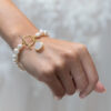 Pearl bracelet with rainbow moonstone pendant - Image 3