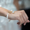 Pearl bracelet with rainbow moonstone pendant - Image 4