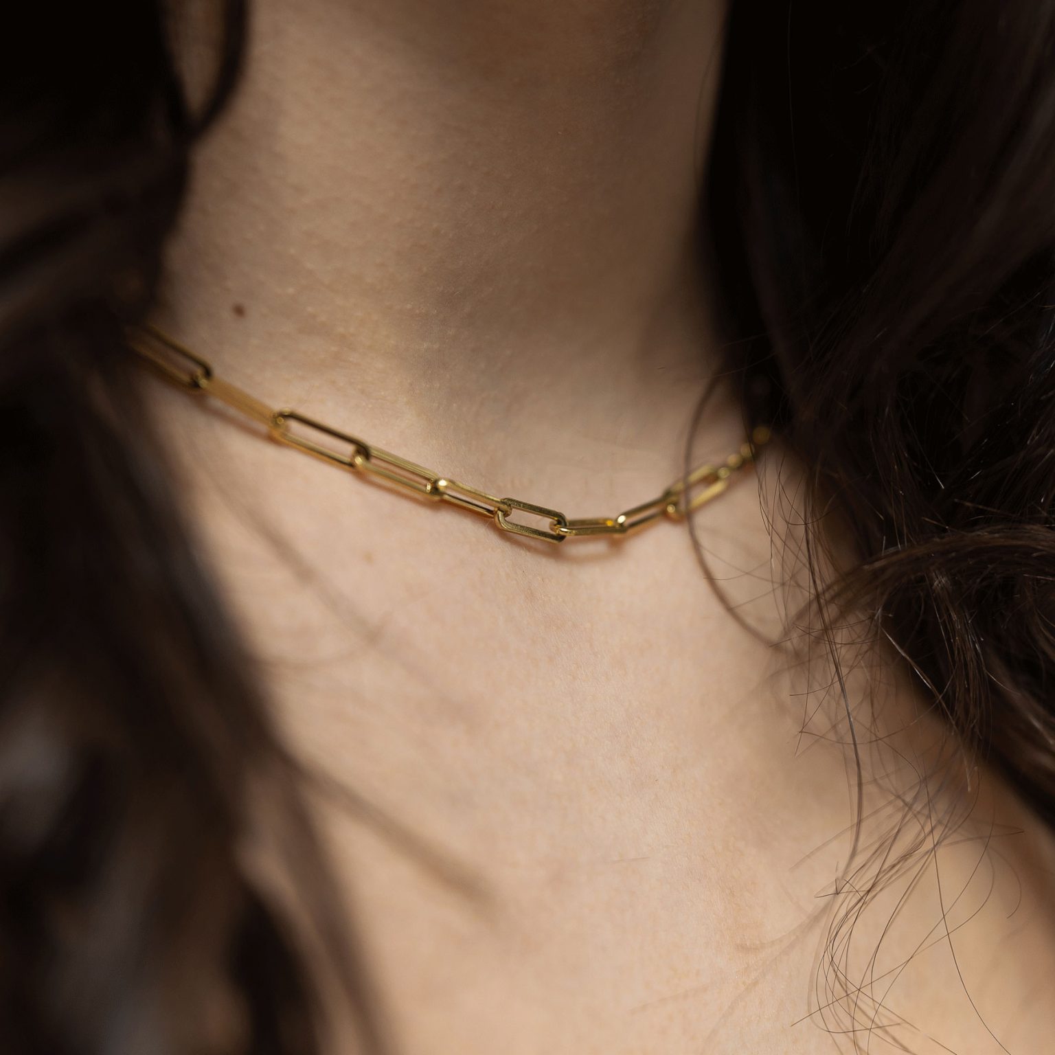Paperclip chain necklace