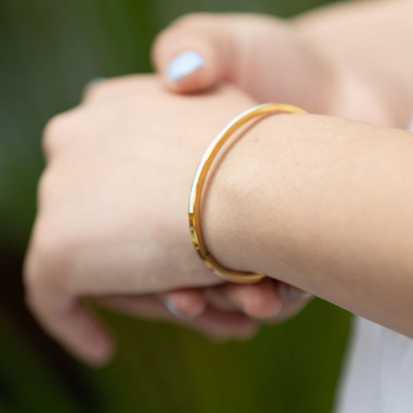 White enamel bangle - Image 2