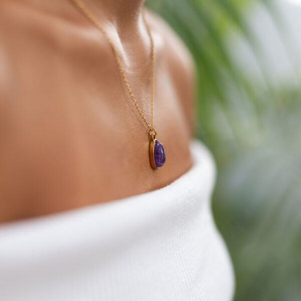Amethyst pendant necklace