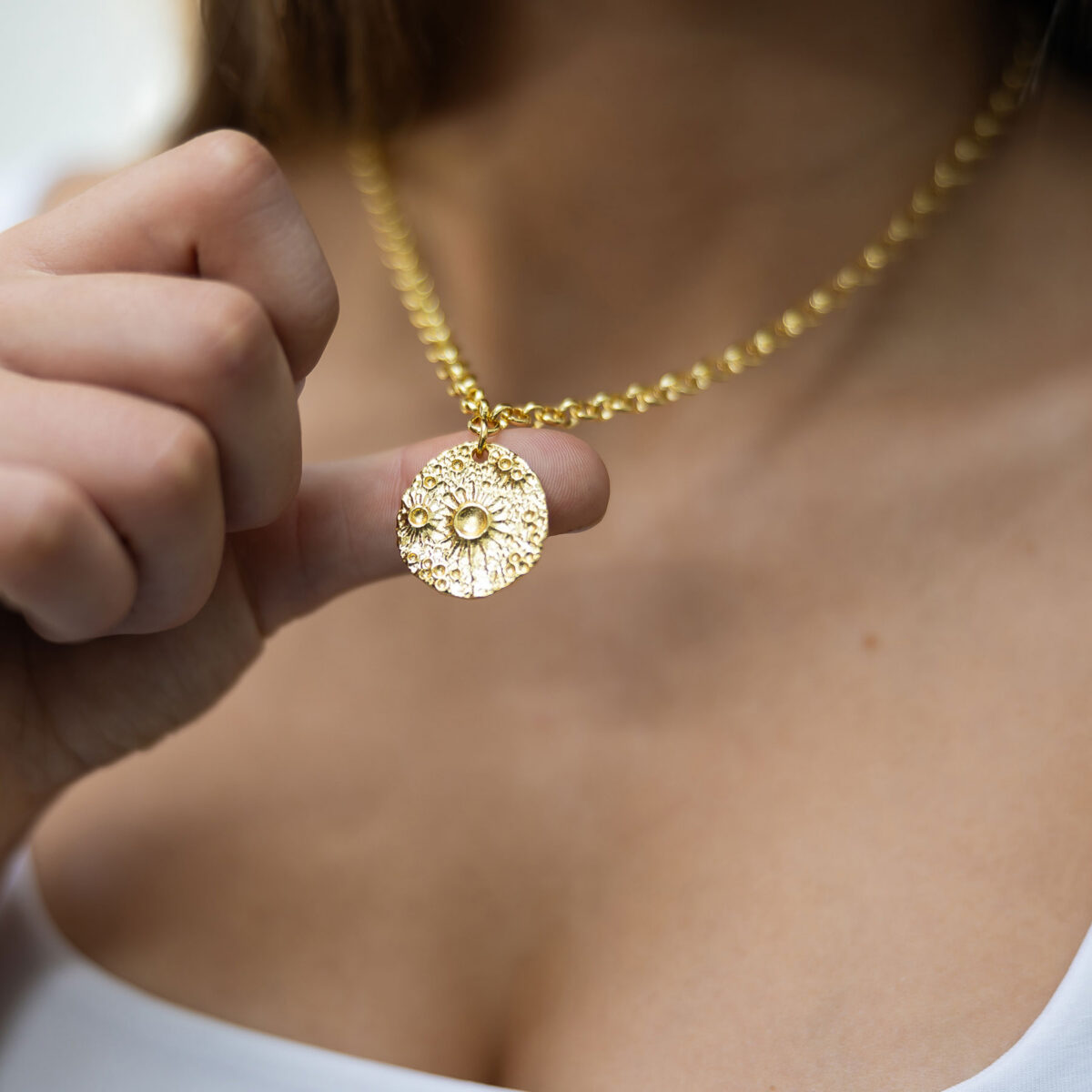 Aurora sun necklace