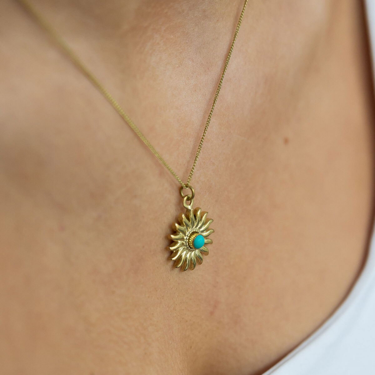 Sun beam necklace