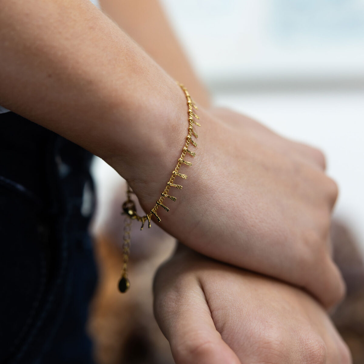 Textured spoke bracelet