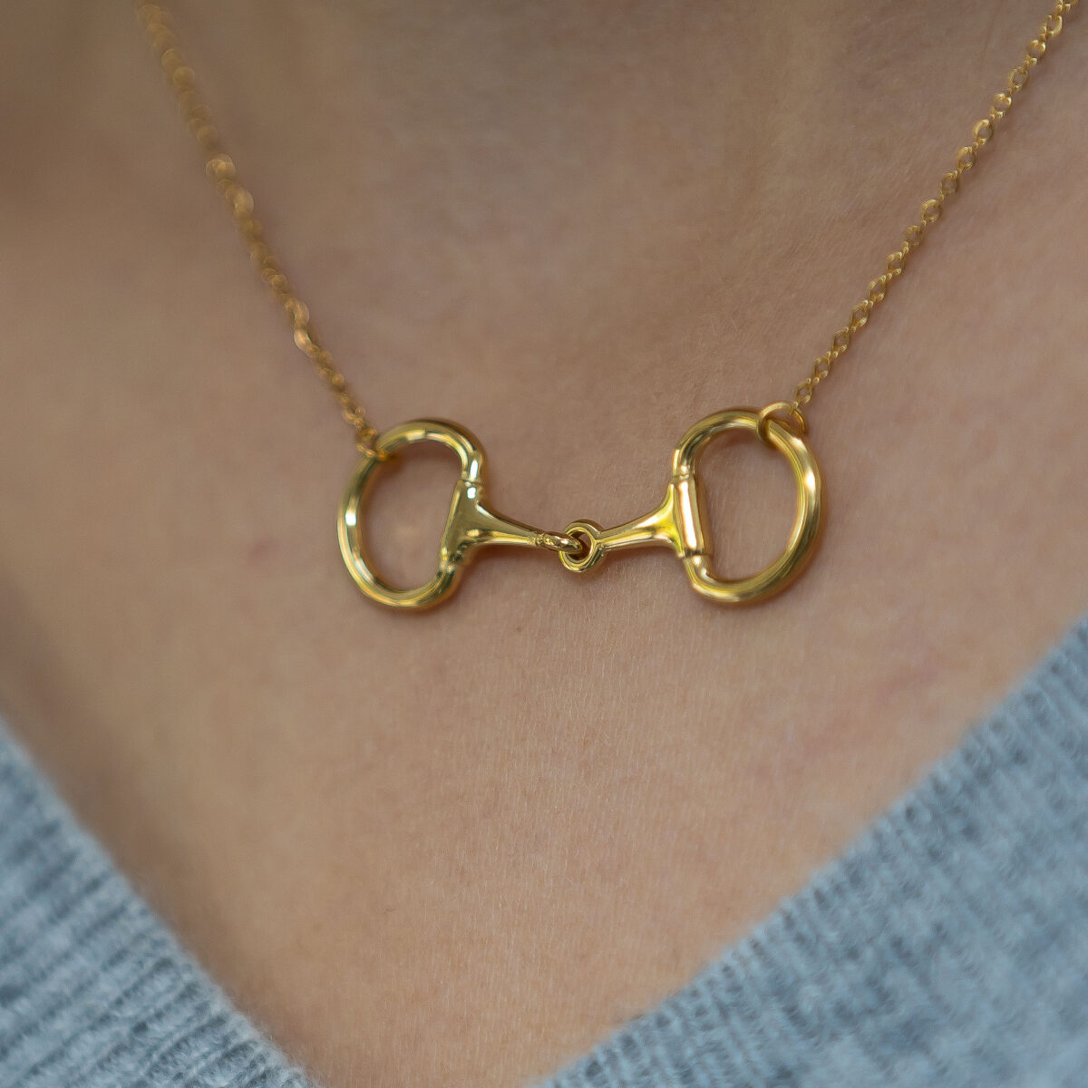 Snaffle necklace